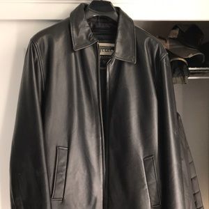 M. Julian men’s black leather jacket